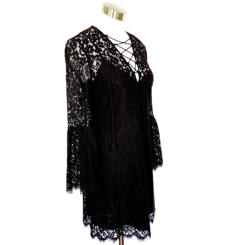 Rachel Zoe Lace Dress with Bell Sleeves 4 - Picture 4 of 8